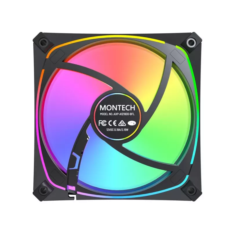 MONTECH AX120 PRO zwart 120mm ARGB 3-pack