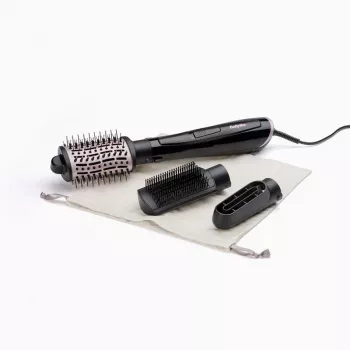 Heteluchtborstel BABYLISS Style Smooth 1000 Airflow AS128E, 1000 W, zwart, 3 borstels, ionentechnologie, instelbare thermostaat