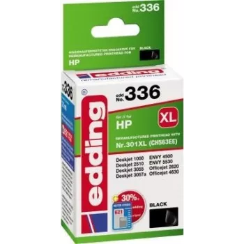 edding printerpatroon EDD-336 zwart compatibel met HP 301XL CH563EE