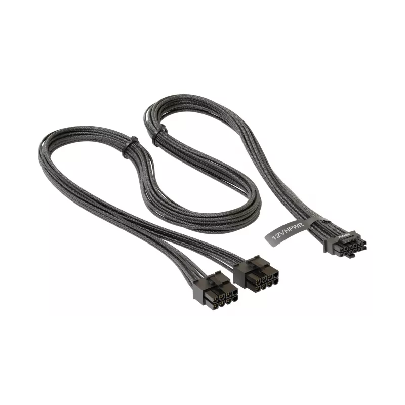 Adapterkabel SEASONIC NESE-165 12VHPWR PCIe 5.0 zwart voor GPU-voedingsaansluiting