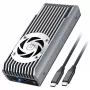 GrauGear externe behuizing M.2 NVMe met ventilator 20Gbit - stationbehuizing - behuizing (G-M206-20G-F)