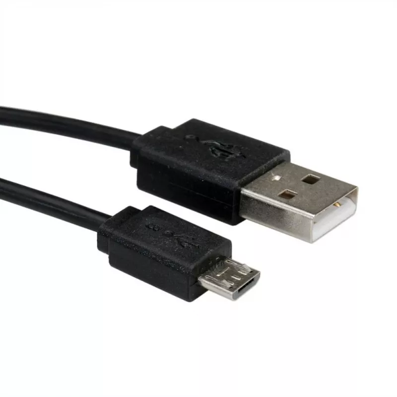 ROLINE USB 2.0 spiraalkabel - A - Micro B - ST/ST 1,0 m - afgeschermd - USB 2.0 Type Micro B - 1 mm - spiraalkabel (11.02.8317)