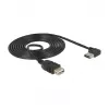 USB-kabel DeLOCK 2m USB 2.0-A naar USB 2.0-A zwart