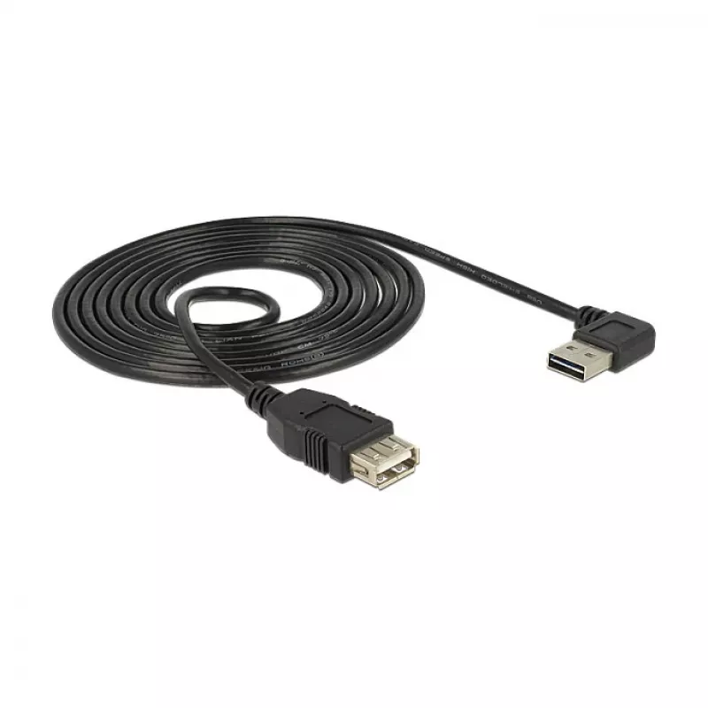 USB-kabel DeLOCK 2m USB 2.0-A naar USB 2.0-A zwart