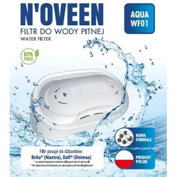 NOVEEN AQUA WF01 vervangend membraanfilter compatibel met BRITA MAXTRA en DAFI UMINAX