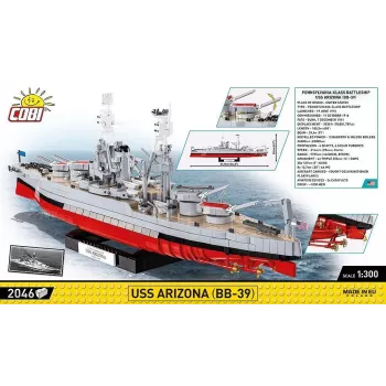Bouwstenen USS Arizona BB-39 2046 onderdelen