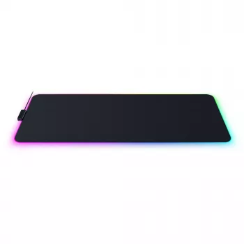 Gaming-muispad Razer Strider Chroma – polyester oppervlak, 370×900 mm, zwart, meerkleurige achtergrondverlichting