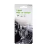 Auto-oplader Gembird EG-U2C2A-CAR-02, 12–24V ingang, 5V/2,1A uitgang, 2× USB 2.0, zwart
