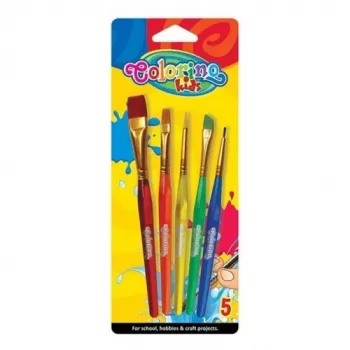 Colorino Kinder acrylpenselen 5 stuks