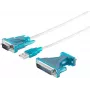 USB 2.0 RS232-converter ShiverPeaks 75605 – 1,5 m kabel, USB-naar-serieel adapter