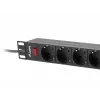 Lanberg PDU-09F-0300-BK 1U rack-PDU, 9x Schuko, 16 A, 3 m, zwart