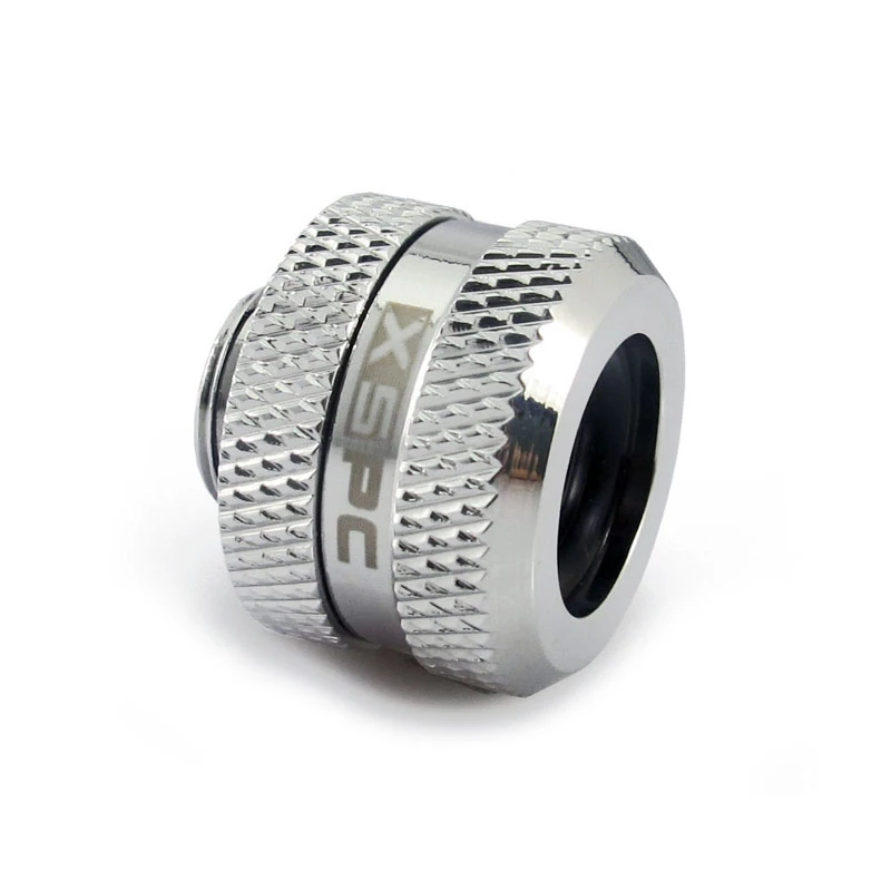 XSPC connector G1/4 naar 14mm hardtube, chroom - 8 stuks