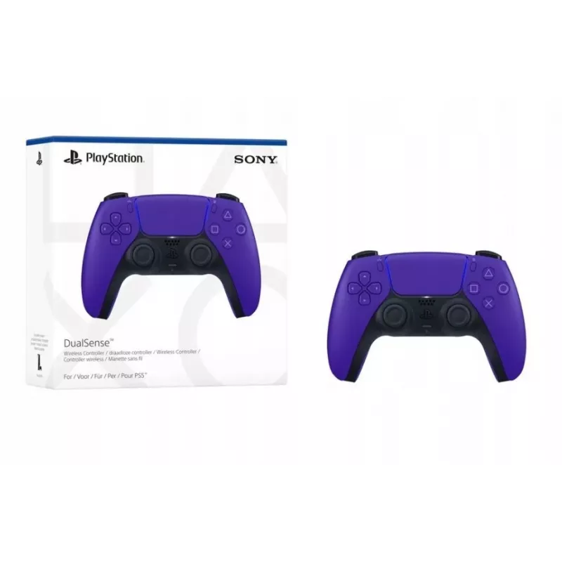 Gamepad Sony DualSense draadloze controller voor PlayStation 5 — paars, haptische feedback, adaptieve triggers, ingebouwde luidspreker, Li-Ion-accu