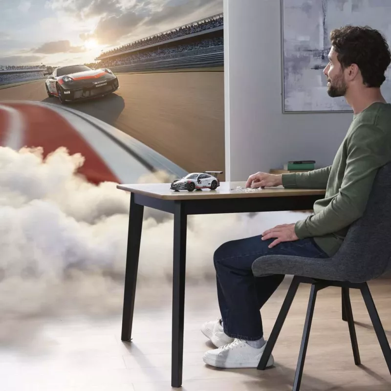 3D-puzzel Ravensburger Iconics Porsche 911 GT3 Cup – modelbouwset