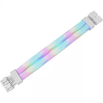 Thermaltake Tt Mod ARGB Snow Cable, 8-pins, 300 mm, wit