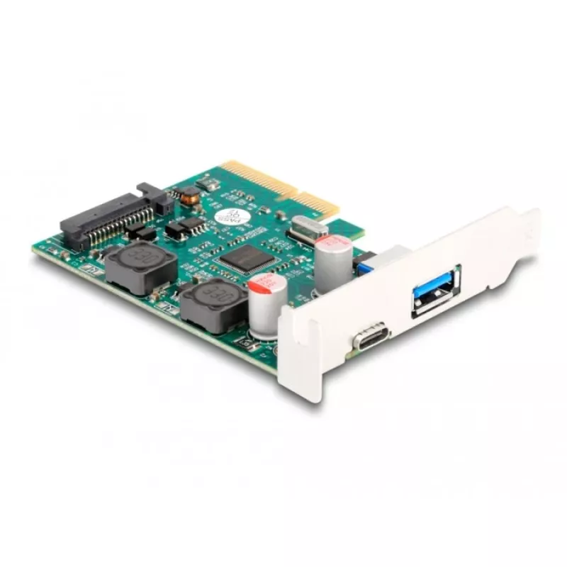 DeLOCK PCI Express x4-kaart 1 x USB Type-C 1 x USB Type-A 10 Gbit/s