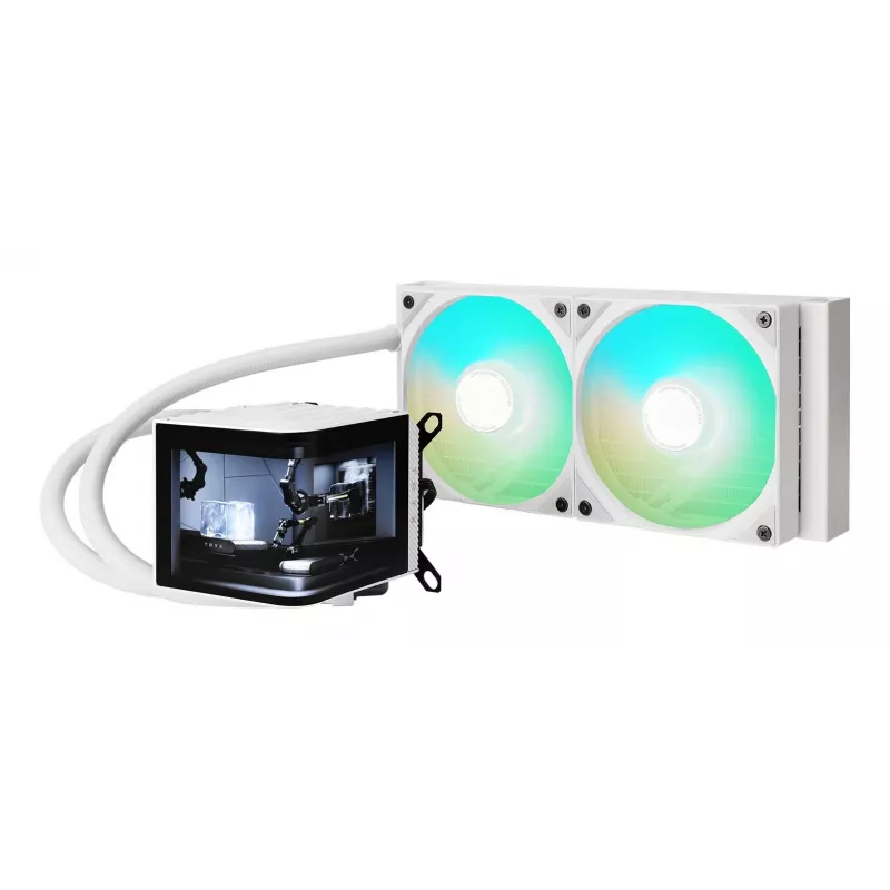TRYX PANORAMA ARGB 240 processor vloeistofkoelingsset 12 cm wit 1 stuk