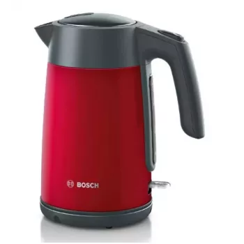 Elektrische waterkoker Bosch TWK7L464 – 1,7 L inhoud, 2400 W, rood, kunststof behuizing