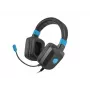 Bedrade gaming-headset Fury NFU-1584 met beugelmicrofoon, over-ear, 98 dB, 15–25000 Hz, 2 m kabel, USB en 3,5 mm, blauw