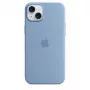Apple iPhone 15 Plus siliconen hoesje met MagSafe - winterblauw