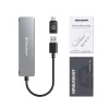 GRAUGEAR G-HUB2A2C-AC interface hub USB 3.2 Gen 1 (3.1 Gen 1) Type-A + Type-C 5000 Mbit/s zilver