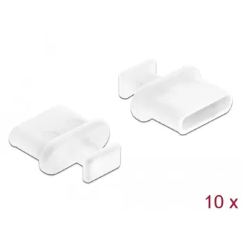 Stofkap USB Type-C DeLOCK 64094 wit 10 stuks