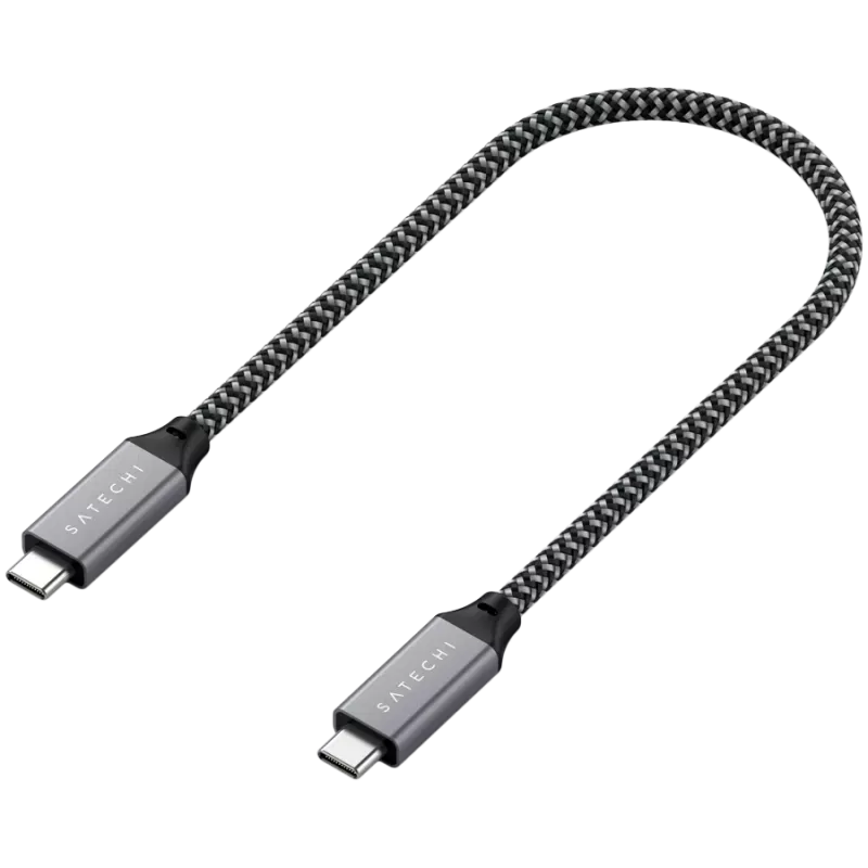 USB-kabel Satechi ST-U4C25M USB4 Gen 3x2 0,25 m zwart grijs