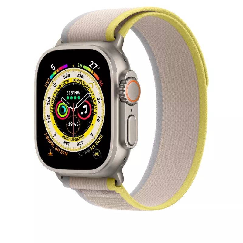 Band Apple MQEG3ZM/A beige geel nylon smartwatch 130-180 mm