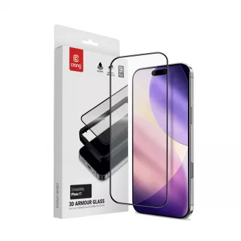 Montageframe voor beschermglas van gehard glas van Crong voor iPhone 17 (model CRG3DAGIP1763)