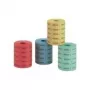 Dranketiketten HERLITZ 791780 — navulpak 5×1000 etiketten in blauw, rood, geel, groen