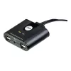 USB 2.0 2-poorts randapparatuur-sharing-apparaat ATEN US224AT — USB Type-A, 1,8 m kabel, zwart