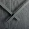 NeXtime klok 3095gs Wood Wood Big, Ø52,8 cm, wand, grijs