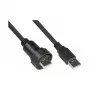 Good Connections industriële stekker S4 USB 2.0 kabel, USB-A naar USB-A, 1 m (IC04-U201)