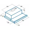 Half geïntegreerde afzuigkap CATA TF 5260 WH 325 m³/h wit