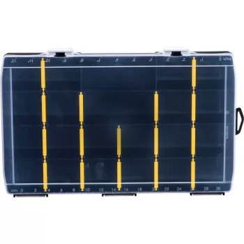 Stanley STST81681-1. Producttype: opbergbox, productkleur: zwart, geel, vorm: rechthoekig. Breedte: 357 mm, diepte: 229 mm, hoogte: 48 mm (STST8168