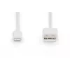 DIGITUS - Lightning-kabel - Lightning (M) naar USB (M) - 1,0 m - dubbele isolatie - wit - gegoten - voor Apple iPad/iPhone/iPod (Lightning) (DB-600106-010-W)