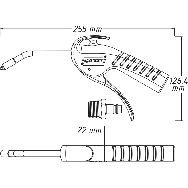 Persluchtaccessoires HAZET 9040P-3