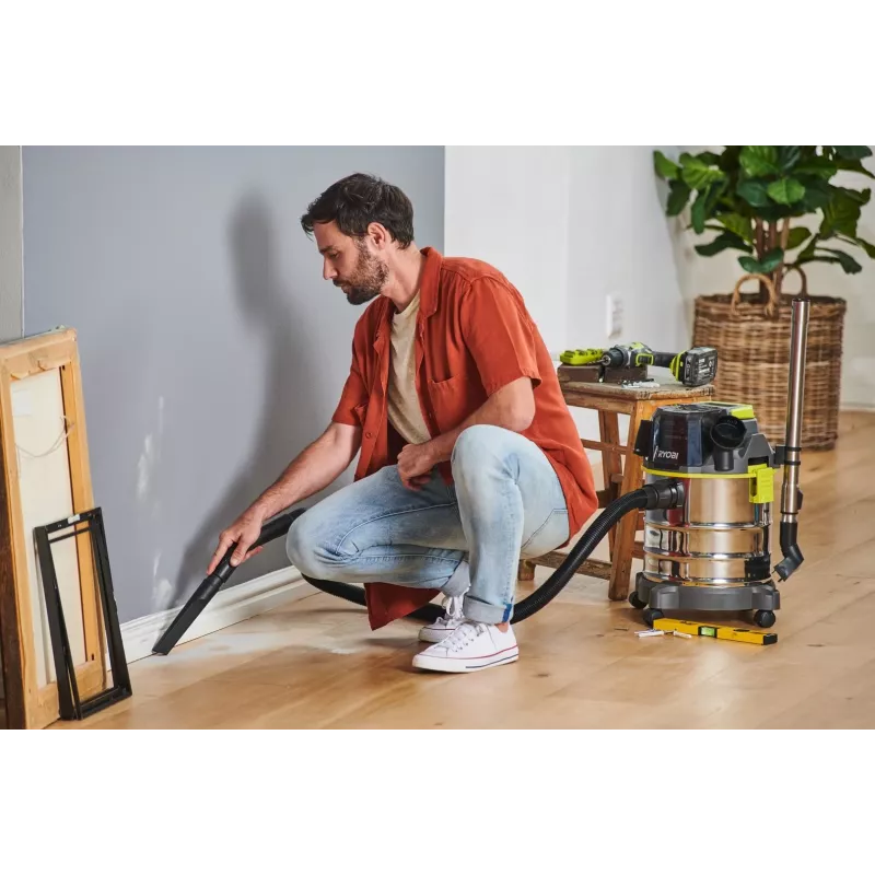 RYOBI R18WDV-0 stofzuiger 18V One+ zwart, groen