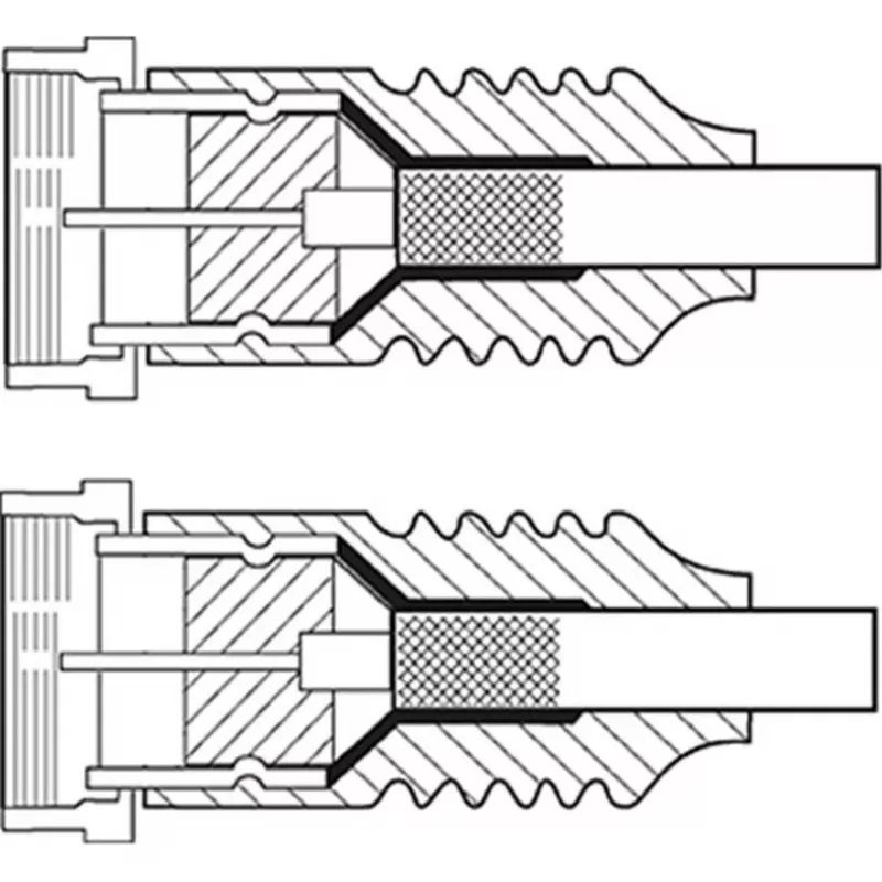 Goobay SAT-antennekabel (135 dB type), 4-voudig afgeschermd, 5 m, wit - verguld, F-stekker > F-stekker (70644)