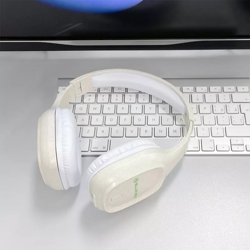 Hoofdtelefoon Tellur groen Bluetooth over-ear hoofdtelefoon Pulse opvouwbaar crème TLL511441