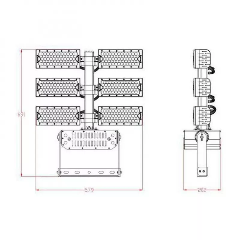 Synergy 21 LED object-/stadionschijnwerper 720W IP66 cw