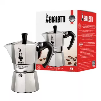 Bialetti Moka Express mokakan 0,3 L aluminium, zwart