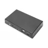 DIGITUS DS-12901 - KVM-/audio-/USB-switch - 4K 30 Hz, USB-C/USB/HDMI-ingang, HDMI-uitgang, netwerk