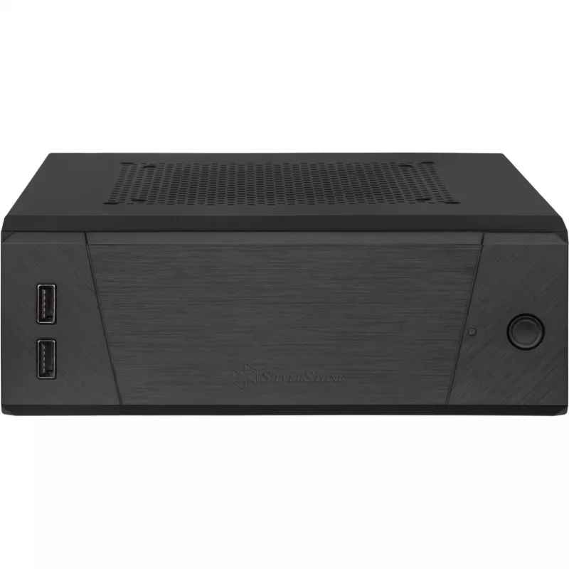 SilverStone MILO ML10 - USFF - Mini-ITX - zonder voeding - zwart - USB/audio (SST-ML10B)