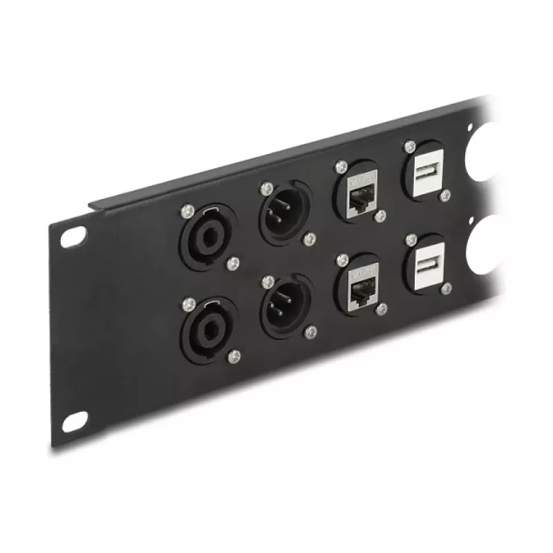 DeLOCK patchpanel-accessoire 88054 rackmontage 2U zwart