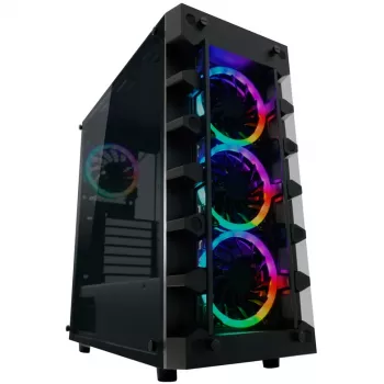 LC Power Gaming 709B Solar_System_X - tower - ATX - zonder voeding - zwart - USB/audio (LC-709B-ON)