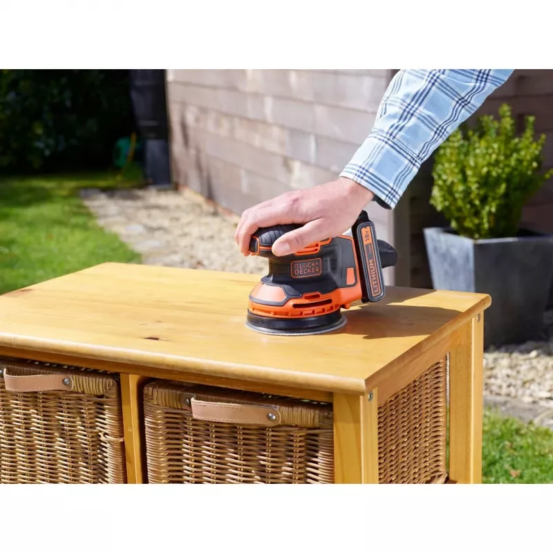 Black & Decker BDCROS18N-XJ draagbare schuurmachine 12000 tpm zwart, oranje