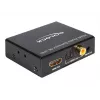 HDMI stereo / 5.1-kanaals audio-extractor 4K, adapter zwart