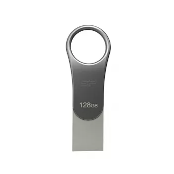 USB-stick Silicon Power C80 128GB USB 3.2 Gen 1 (Type-A / Type-C) titanium