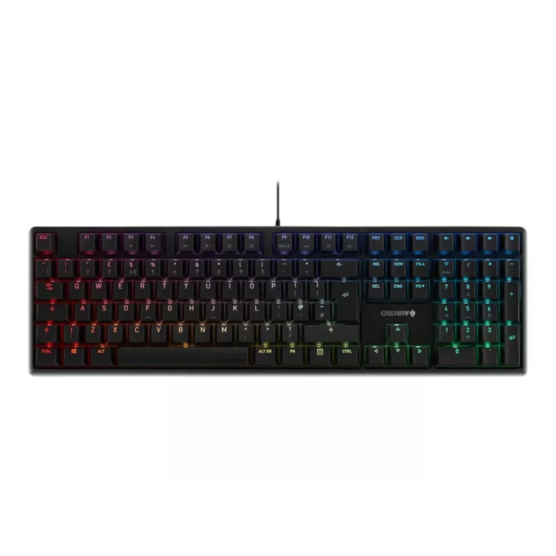 CHERRY G80-3000N RGB toetsenbord universeel USB AZERTY Frans zwart